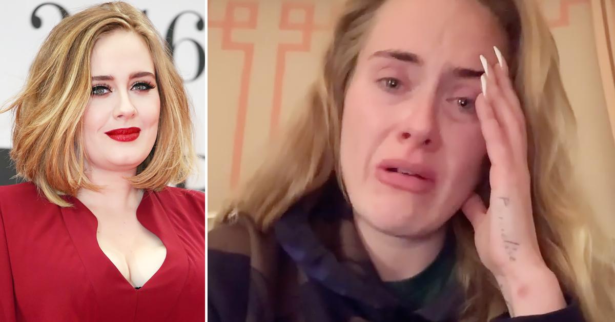 adele cancels vegas show crying instagram r