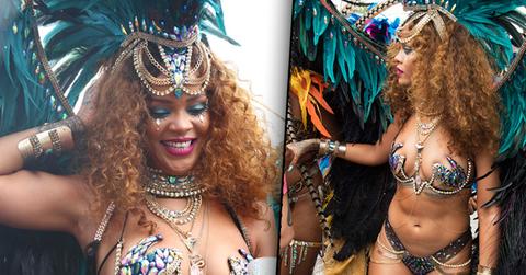 //almost nude rihanna celebrates crop over barbados pp