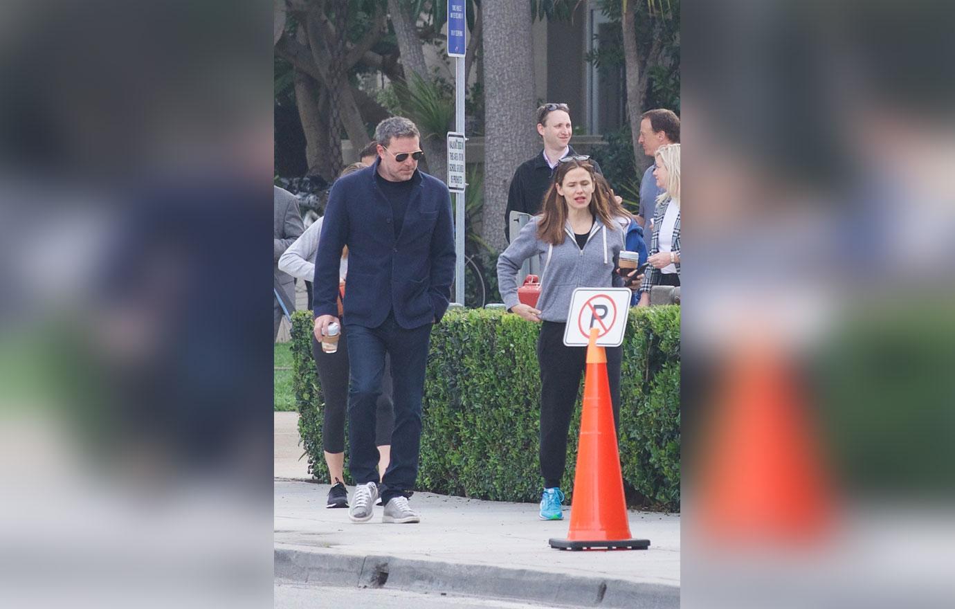 Ben Affleck Happy During Walk With Ex Jen Amid Talks Of Shacking Up With Lindsey