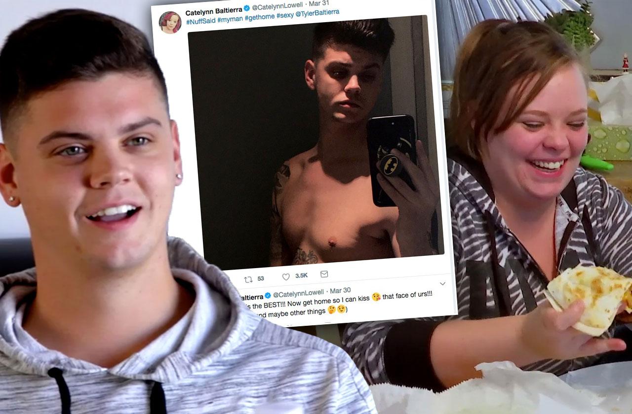 Teen Mom star Tyler Baltierra goes naked and dripping wet in the