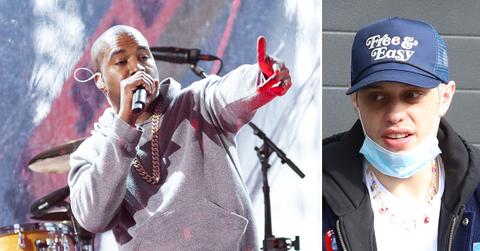 kanye west disses pete davidson rap fight comedian
