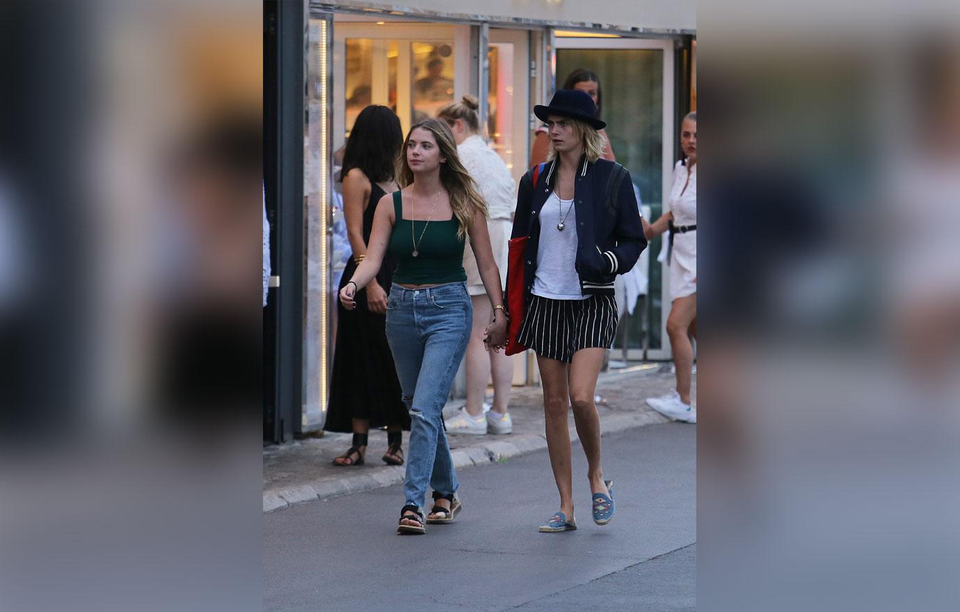 Cara Delevingne & Ashley Benson Hold Hands In St Tropez