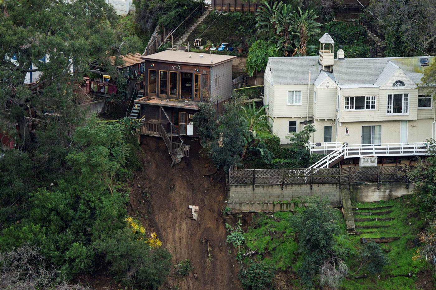 California Mudslide Celebrity Homes Destroyed