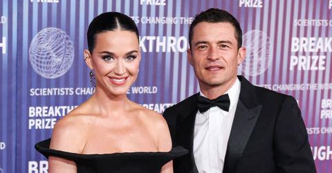 Katy Perry and fiancé Orlando Bloom at event