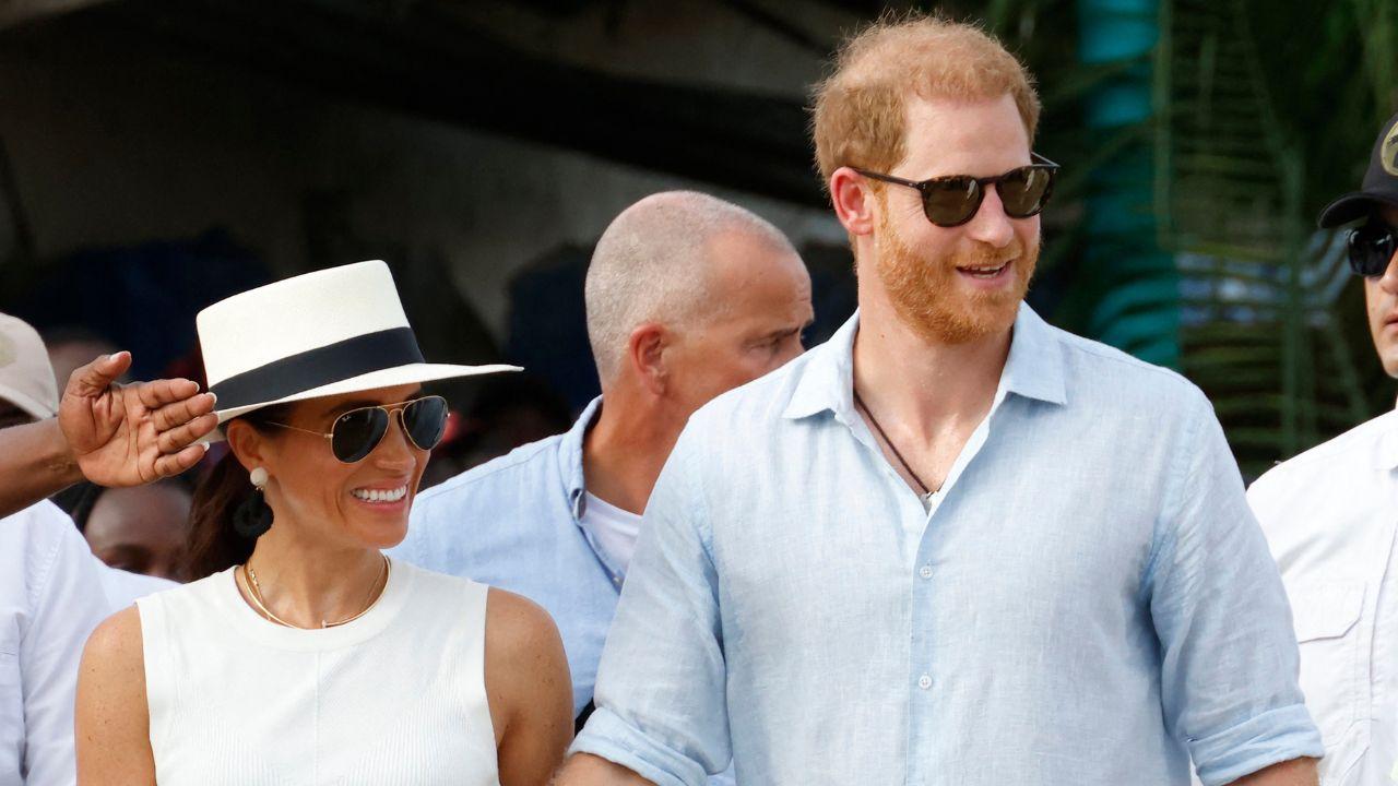 A photo of Meghan Markle and Prince Harry