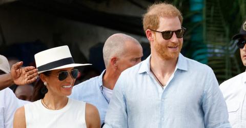 A photo of Meghan Markle and Prince Harry