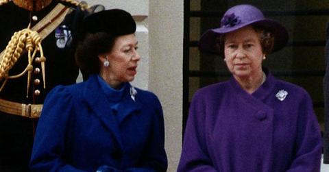 Photo of Princess Margaret and Queen Elizabeth
