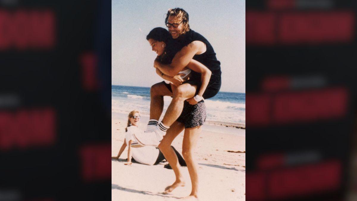 picture of Mickey rourke and Carré Otis