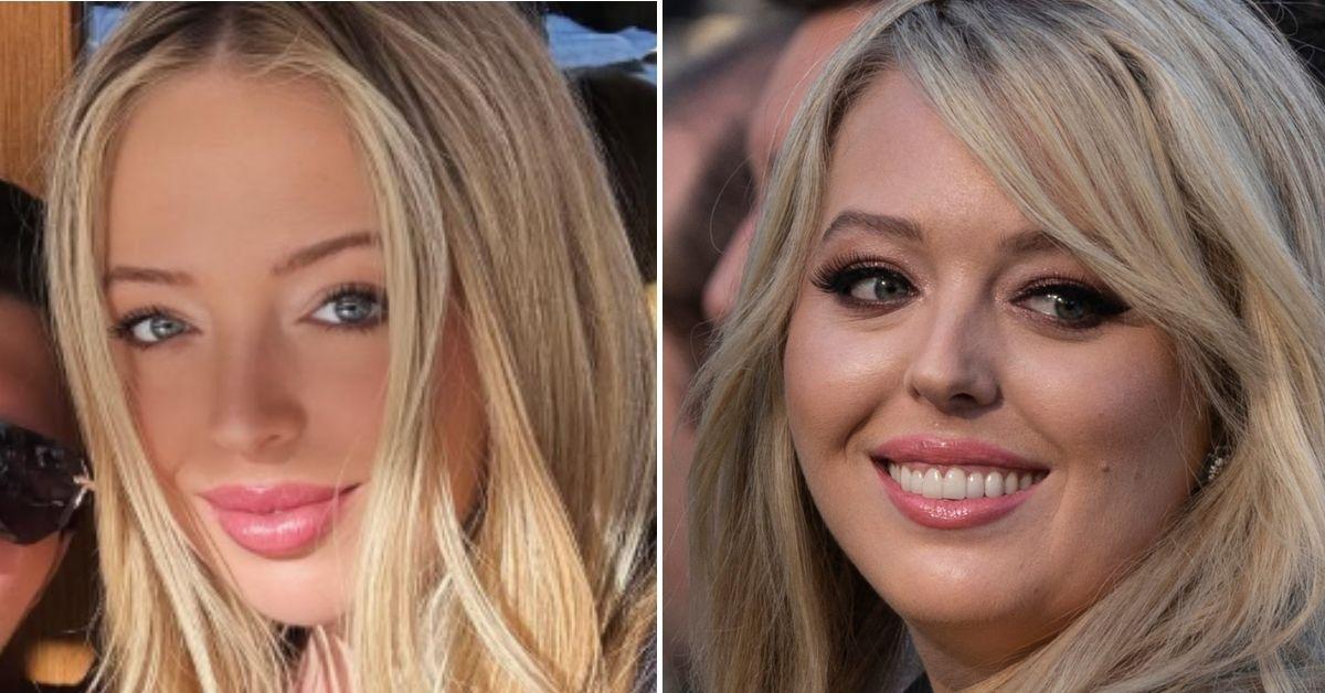 Split photos of Tiffany Trump.