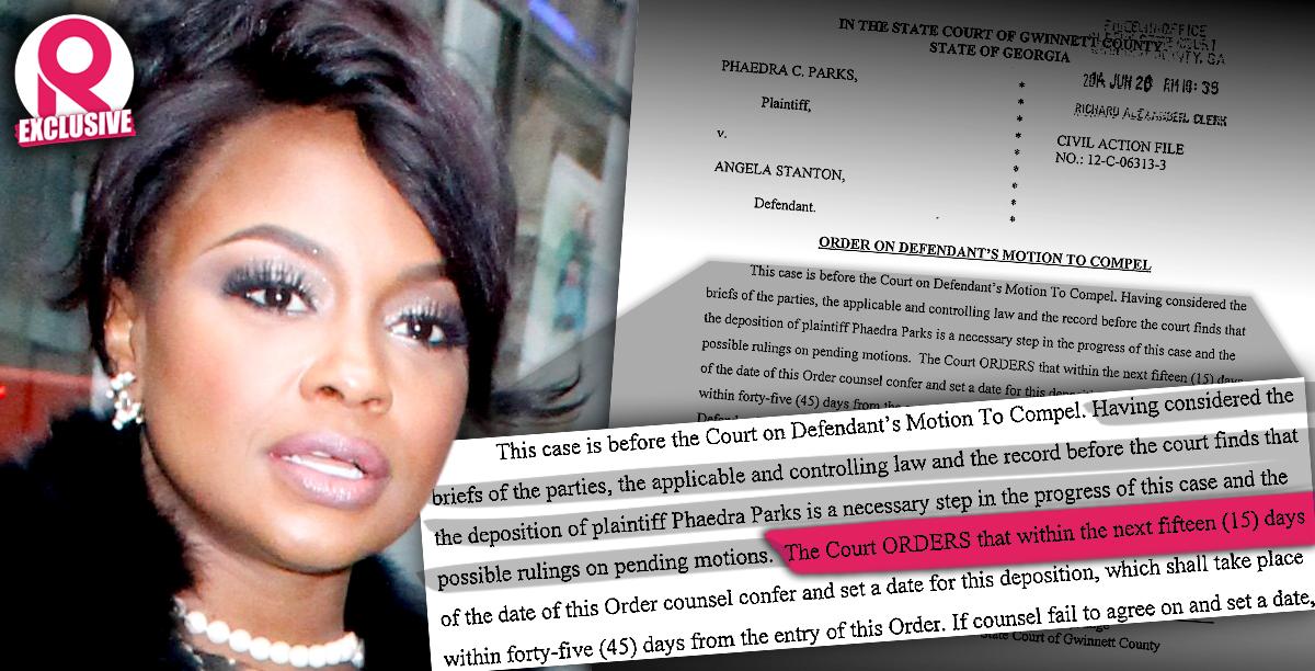 //phaedra parks ordered testify deposition court rhoa apollo nida criminal business wide