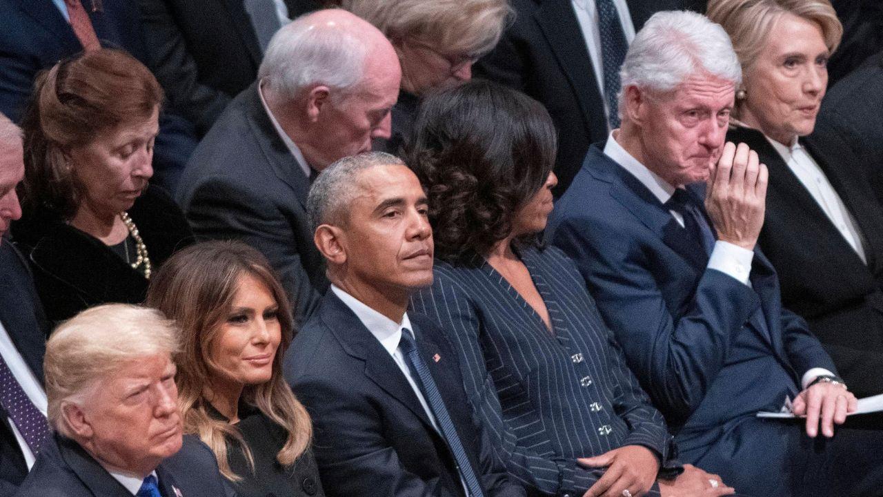 Photo of Donald Trump and former presidents