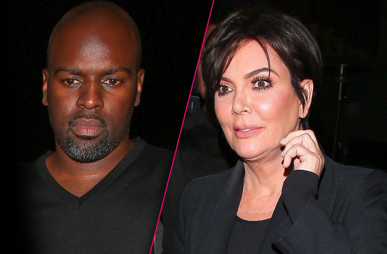 //kris jenner breakup corey gamble split feud scandal pp