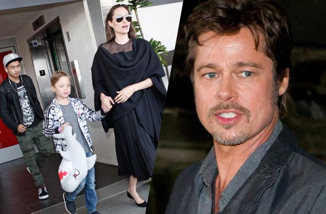 brad pitt angelina jolie divorce abuse kids yell hit