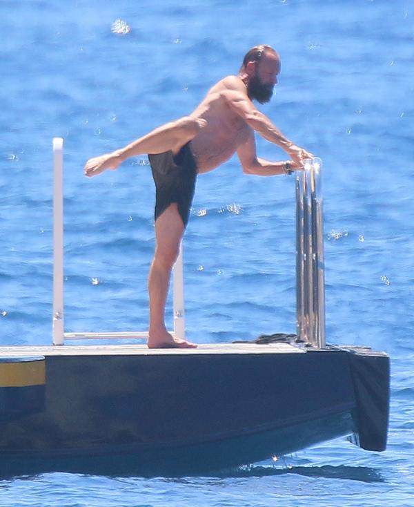 //sting shirtless boat