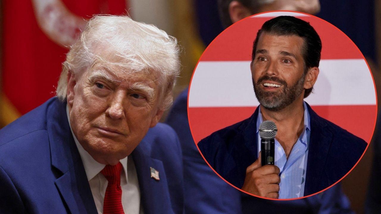 Picture of Donald Trump and Donald Trump Jr.