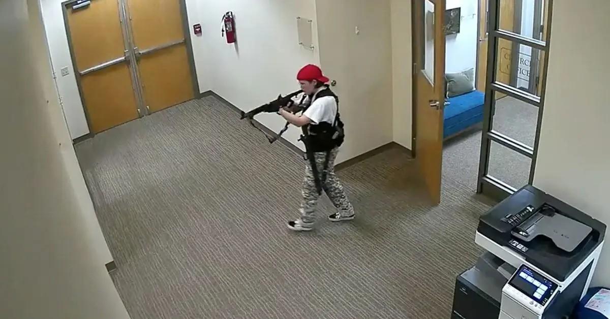 Camera footage of Audrey Hale