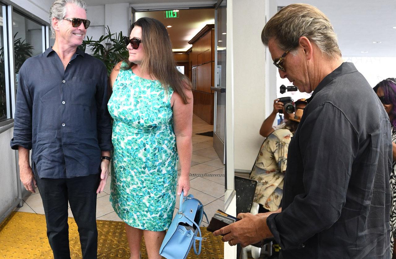Pierce Brosnan files restraining order against Malibu stalker - Los Angeles  Times