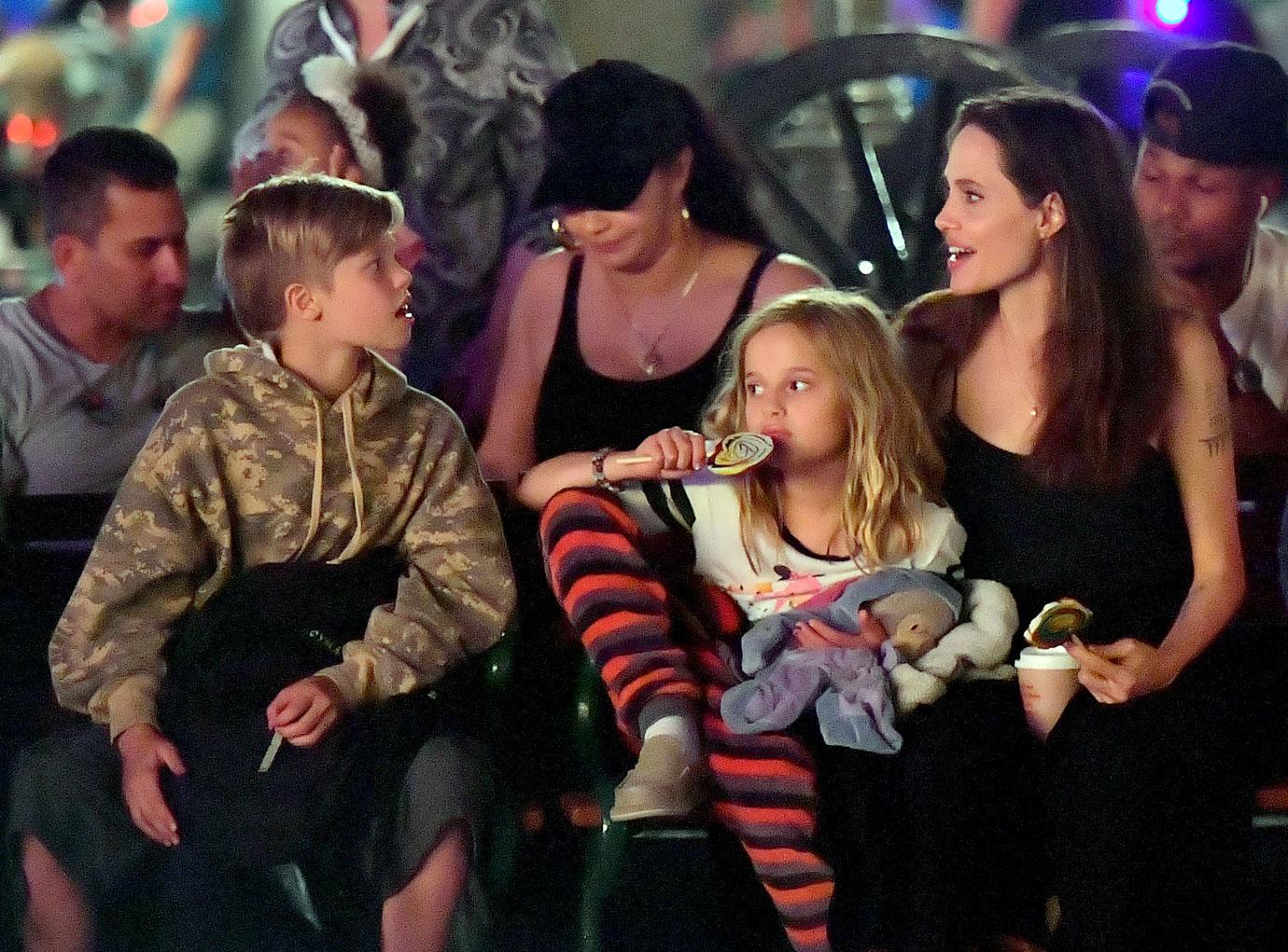 //skinny Angelina jolie twins birthday disneyland