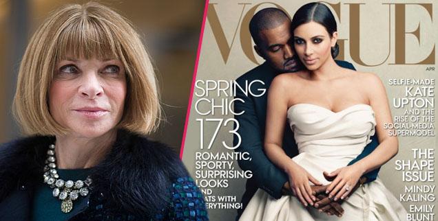 //anna wintour kim kardashian kanye west vogue