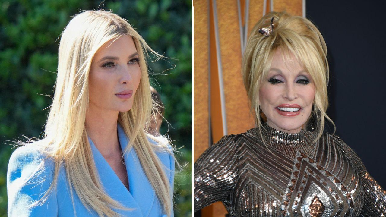 A photo of Ivanka Trump alongside a photo of Dolly Parton