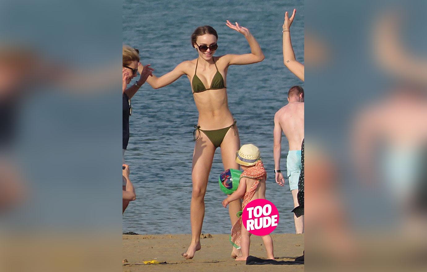 Lily rose depp thin ribs bikini