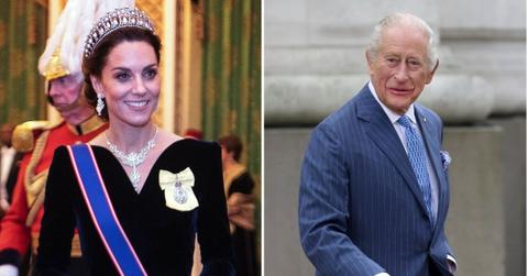 Split photos of Princess Catherine and King Charles
