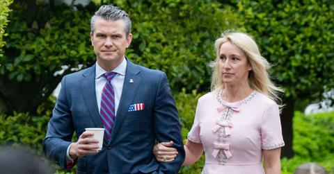 Photo of Pete Hegseth and Jennifer Rauchet.