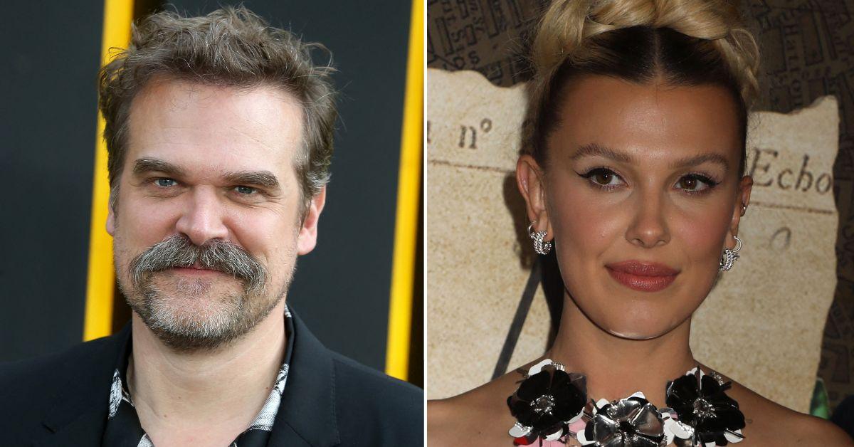 Composite photo of David Harbour and Millie Bobby Brown