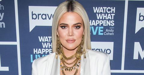 Khloe Kardashian Sequin Trench Coat Selfie