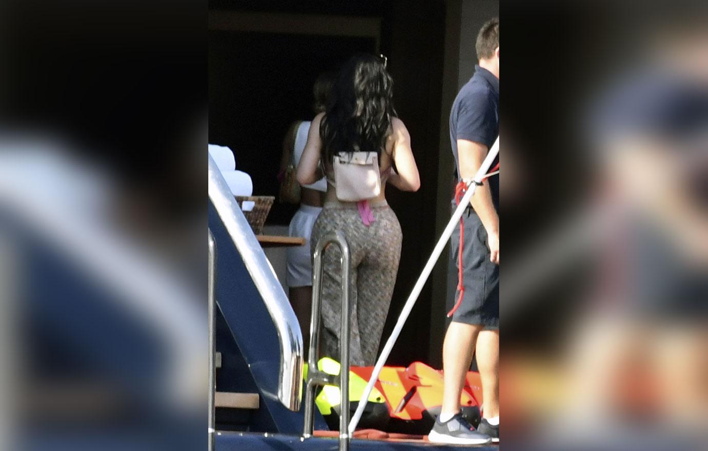 Kylie Shines In Revealing Bikini Top During Family Lunch In Italy