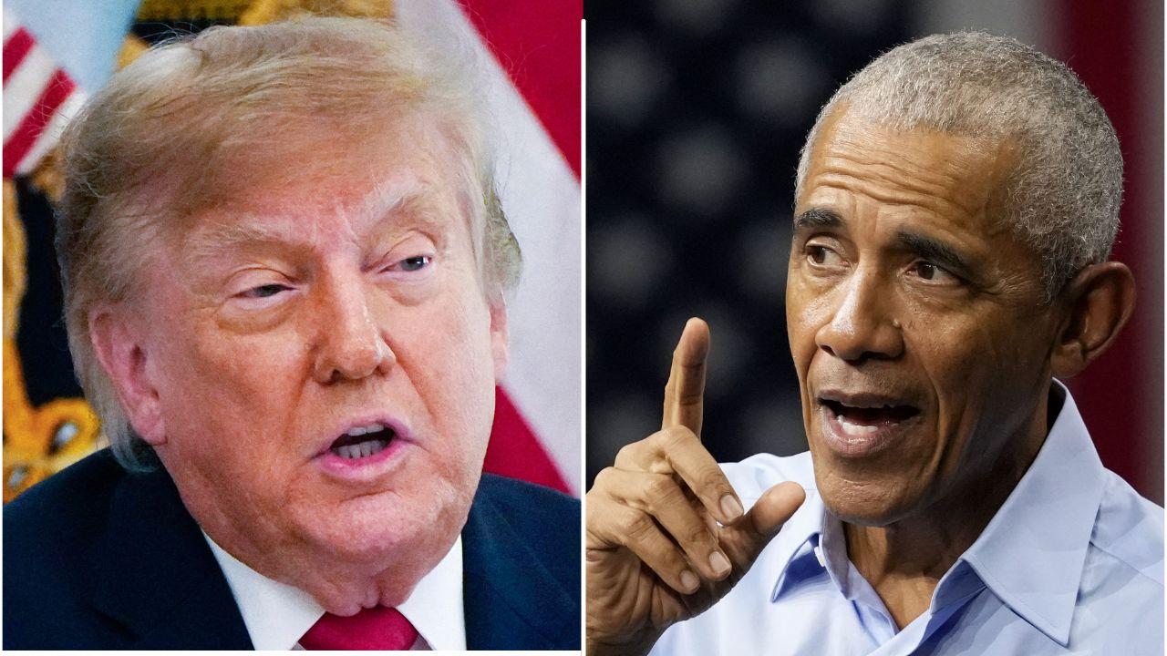 picture of Donald Trump and Barack Obama