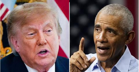 picture of Donald Trump and Barack Obama