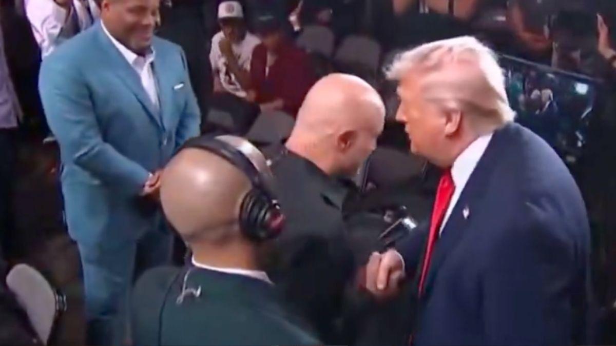 image of The warm moment follows Joe calling Donald's approach to Iran 'insane.'