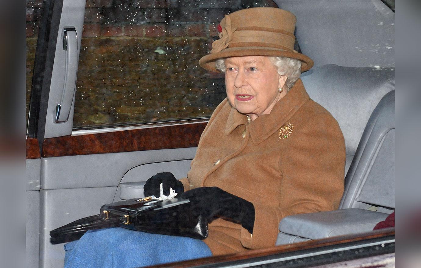 Angry Queen Elizabeth Goes To Church Amid Megxit