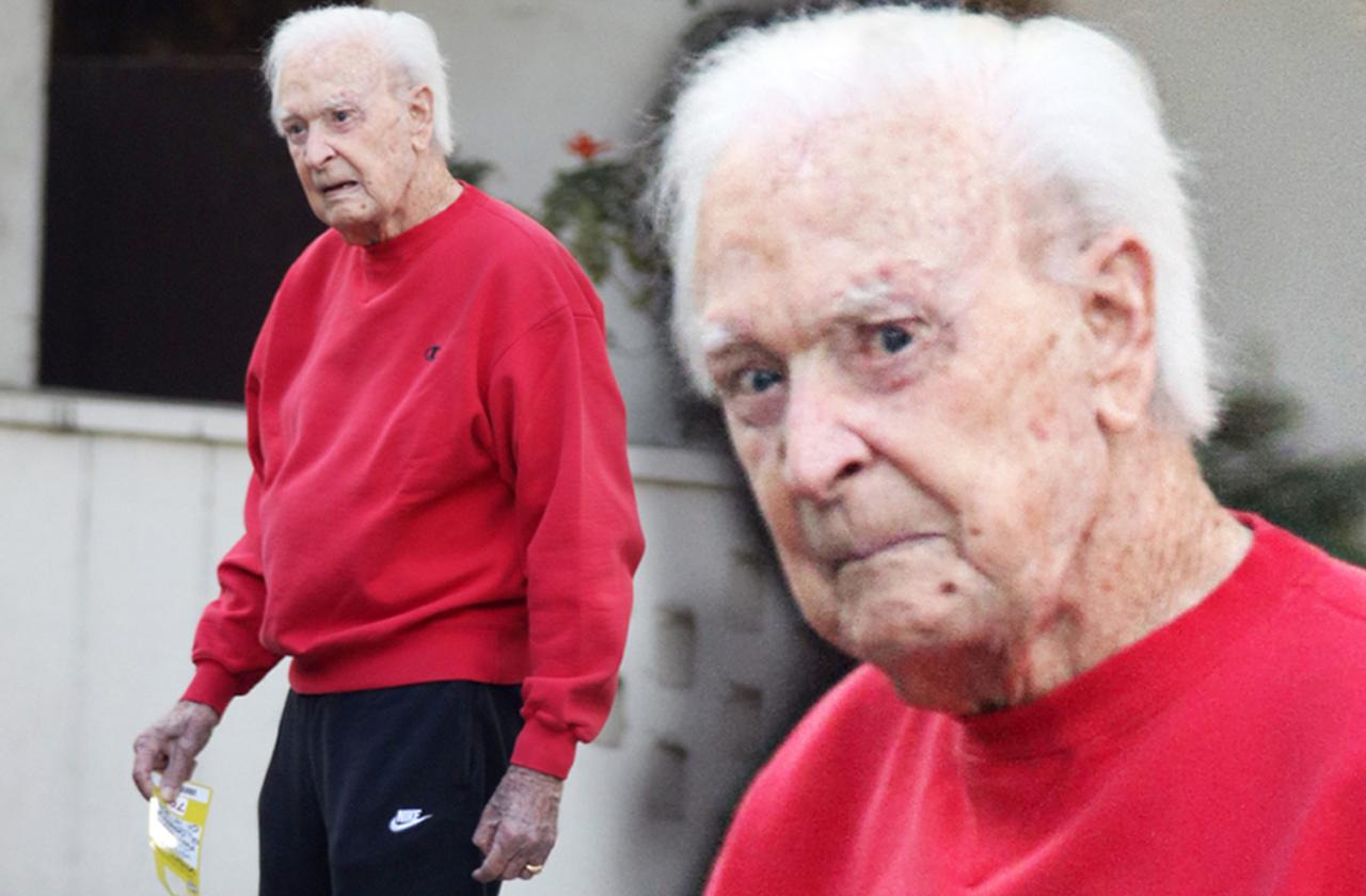 Bob Barker Looks Dazed And Confused As He Goes On A Walk Around