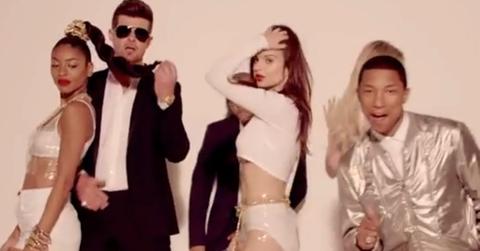 Robin Thicke Pharrell Williams Court