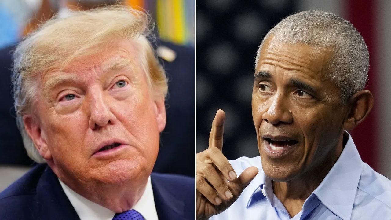 Photo of Donald Trump, Barack Obama
