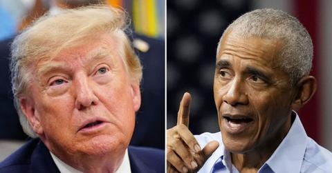 Photo of Donald Trump, Barack Obama