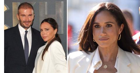 Photo of David and Victoria Bechkham, Meghan Markle
