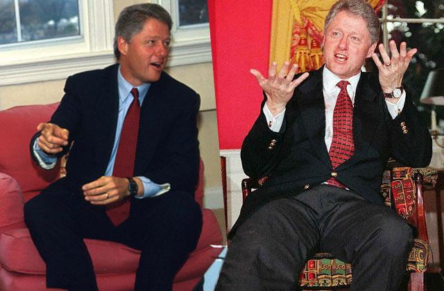 Bill Clinton Spreads Legs Manspreading Habit Presidential Election Photos