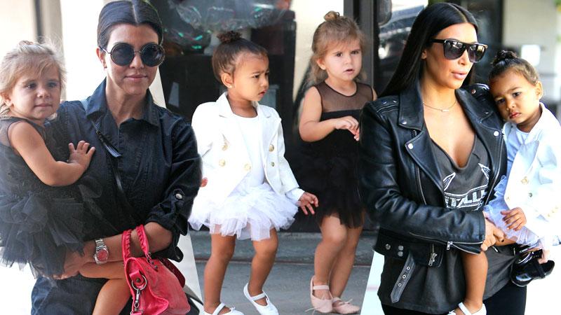 //kim kardashian north west kourtney kardashian penelope disick ballet pp