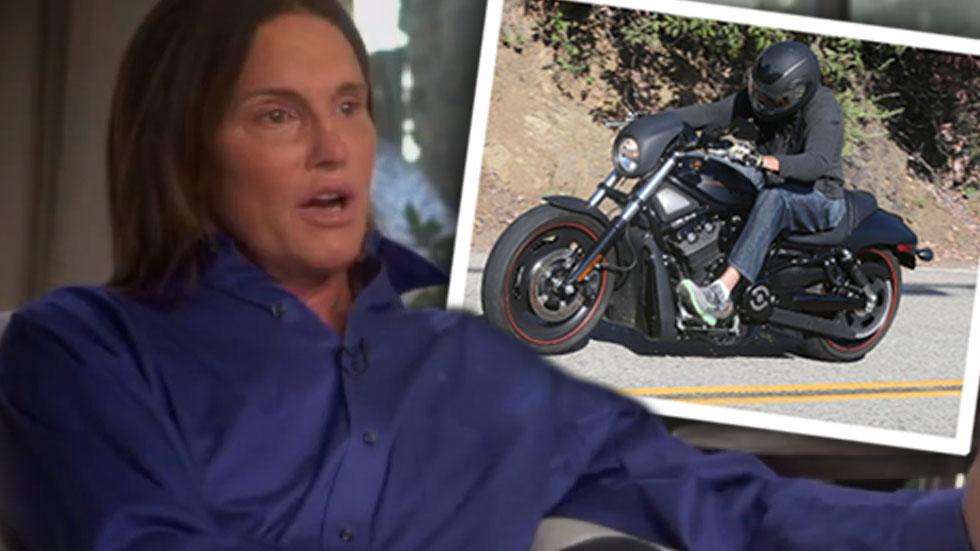 Bruce Jenner Under Helmet Motorcycle Photos