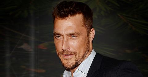Close Up Of The Bachelor Chris Soules Wearing Dark Suit With Small Window Pane Dress Shirt