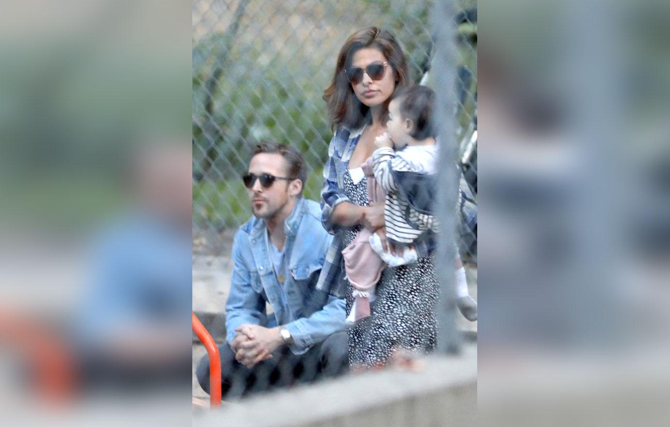 Ryan Gosling Eva Mendes Kids Daughters Park