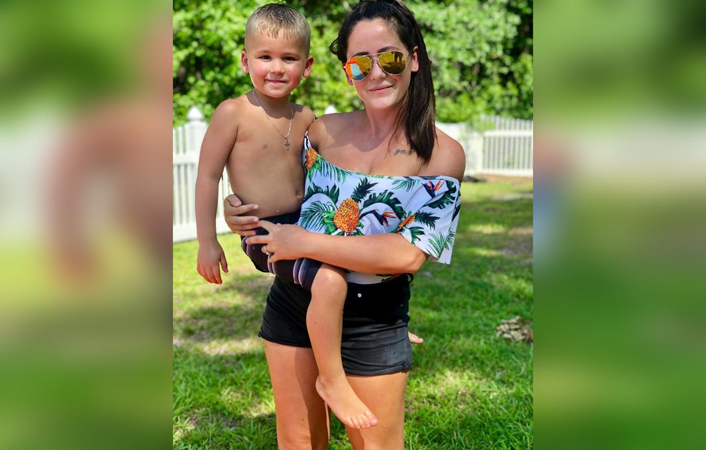 Jenelle Evans Smiling With Son Kaiser