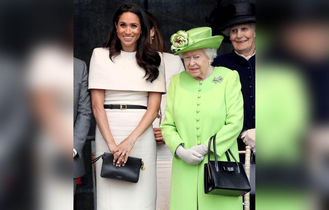 Meghan Markle Queen Elizabeth Smile Royal