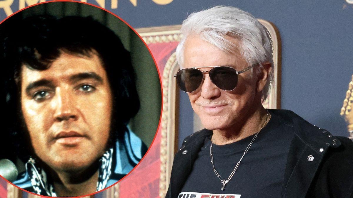 Photo of Baz Luhrmann and Elvis Presley