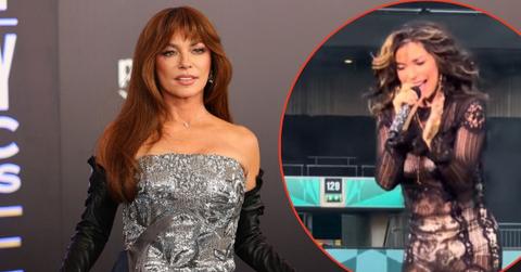 A photo of Shania Twain alongside a screengrab of Shania Twain