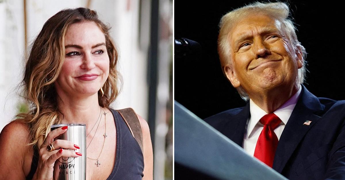 Composite photo of Drea de Matteo, Donald Trump.