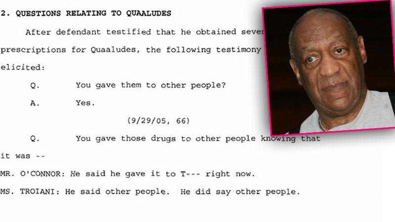 Bill Cosby Deposition Rape Druge Quaaludes Sex Documents